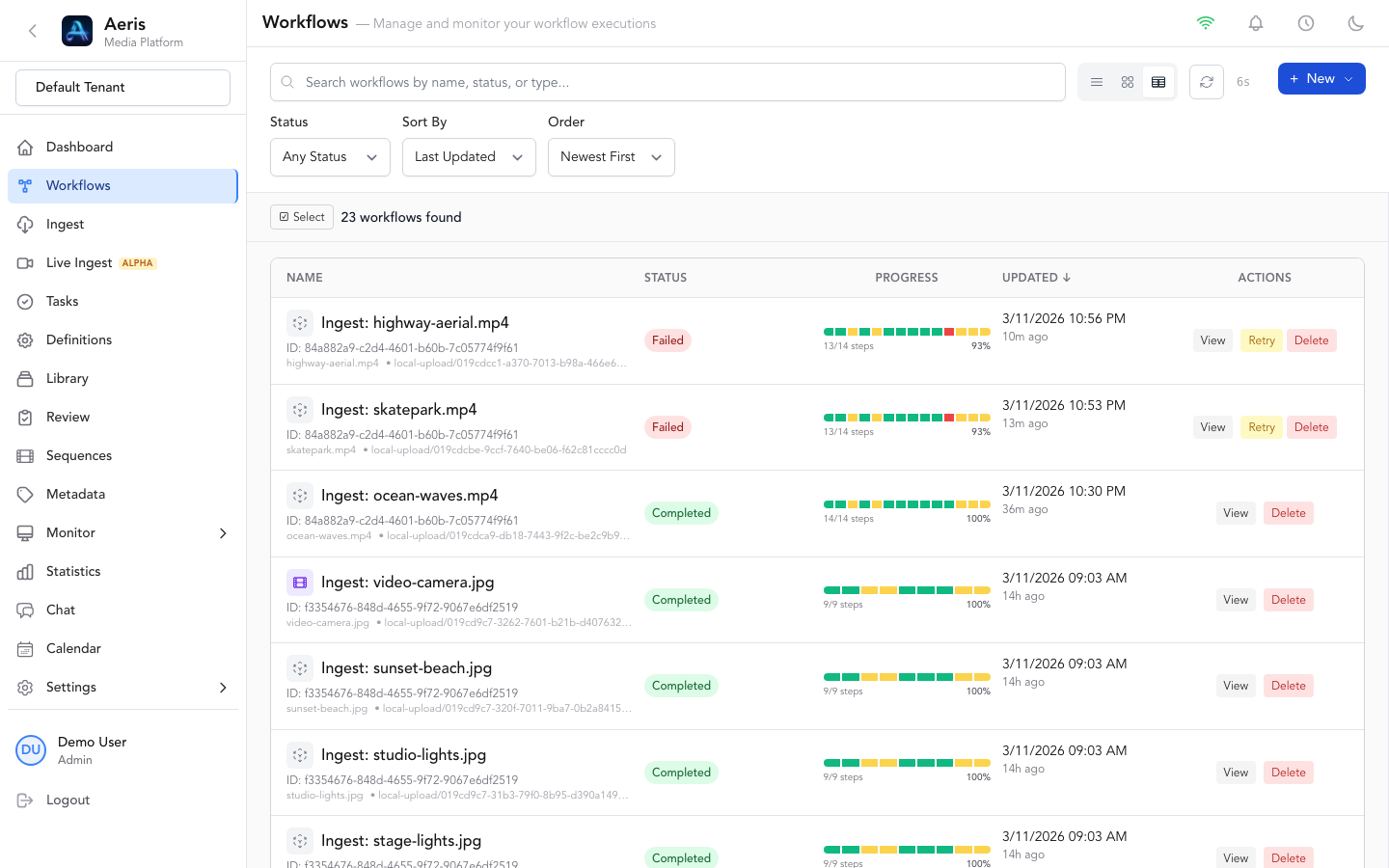 Workflow Monitoring