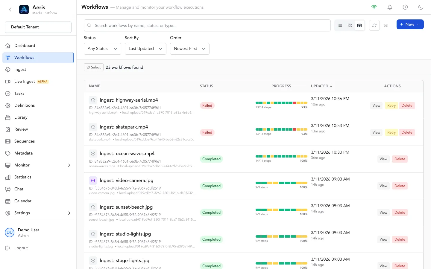 Workflow Monitoring